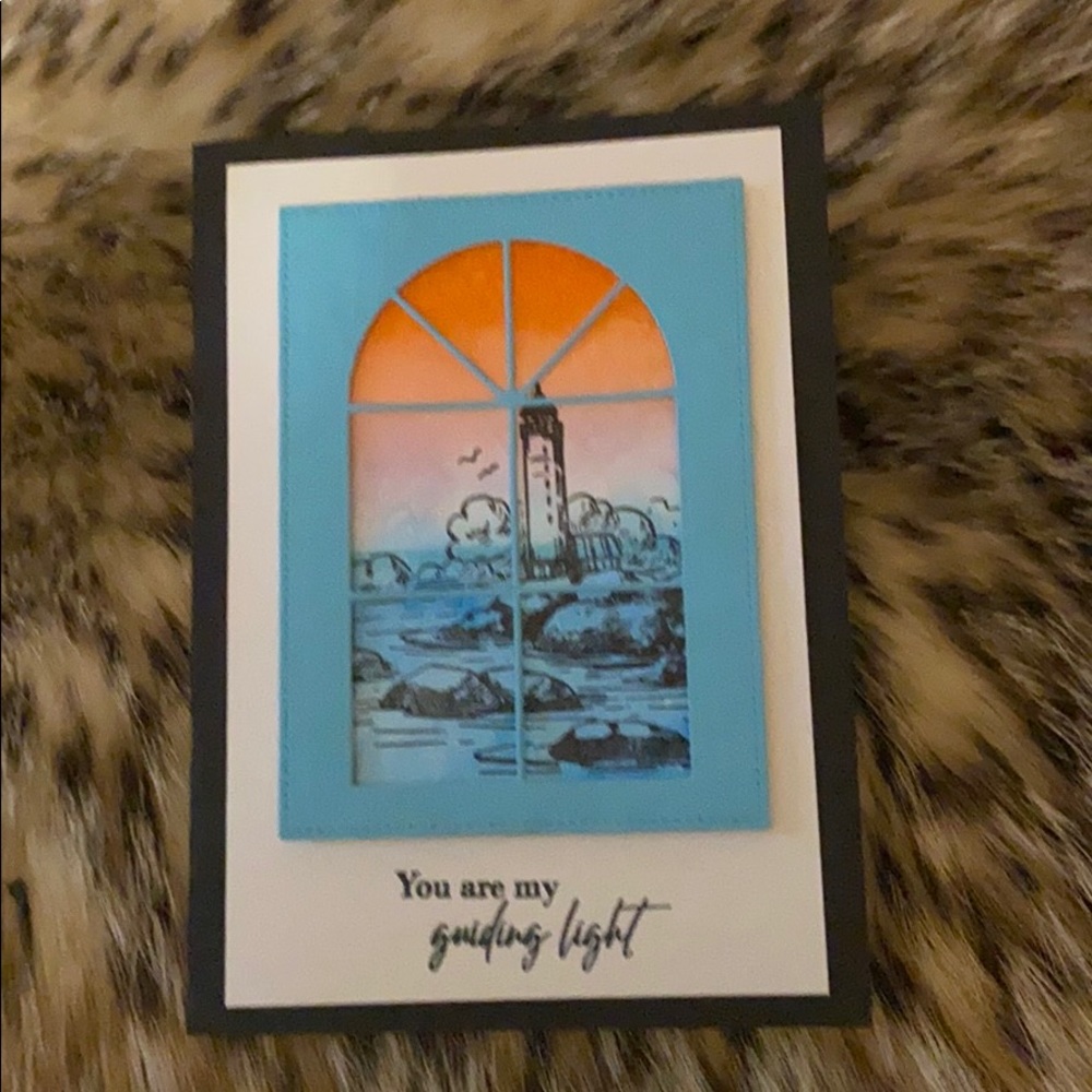 Handmade greeting card/earrings